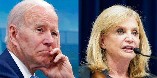 President Biden and Rep. Carolyn Maloney, DN.Y.