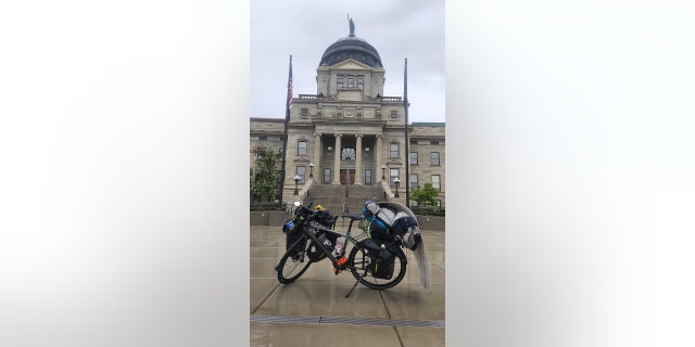 Before he reached the capital, Barnes lost his phone while trying to outrun a storm. He got another one about 24 hours later.