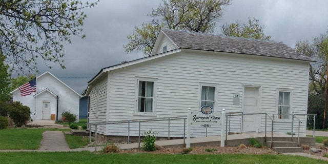 When Barnes got into South Dakota, he rode through a town called De Smet, where the Laura Ingalls Wilder Historic Homes (shown above) are located.