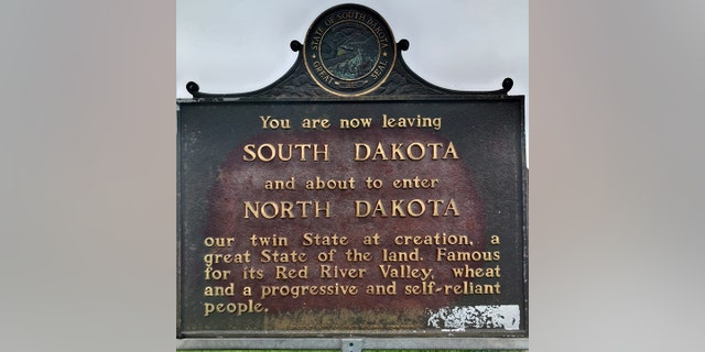 When Barnes crossed into North Dakota, he snapped this photo.