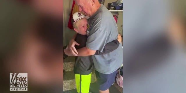 Felix and his grandfather Bruce shed tears during an embrace — as seen in a now-viral Instagram video.