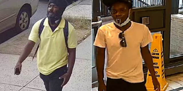 The suspect in the left is being sought in connection to Monday's incident in Williamsburg, Brooklyn, while police say the man on the right is wanted in connection to both Sunday incidents.