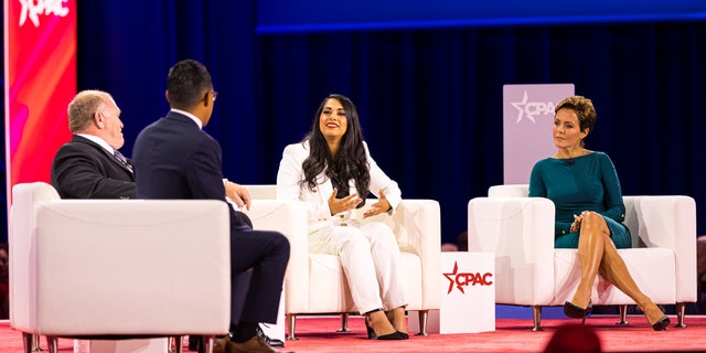 Rep. Mayra Flores, R-Texas, speaks to 2022 CPAC crowd in Dallas, Texas.