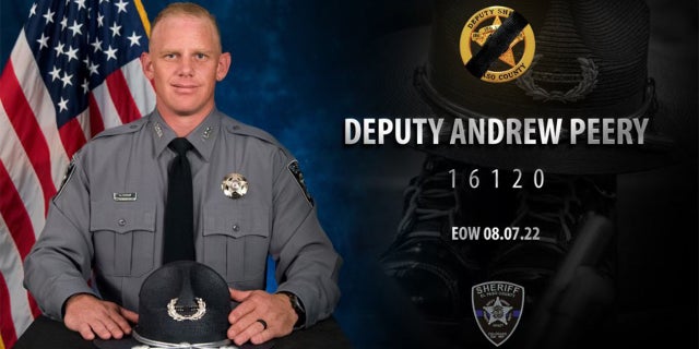 El Paso County Sheriff's Deputy Andrew Peery was shot and killed while responding to a shooting in Widefield.