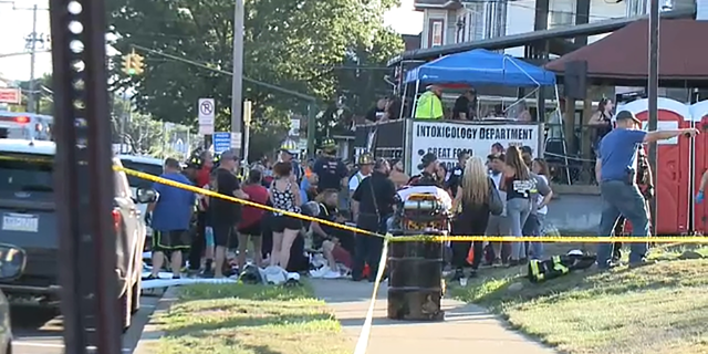 A heavy police presence was reported at the Intoxicology Department bar in Berwick, Pennsylvania after multiple pedestrians were reportedly struck.
Courtesy: WNEP