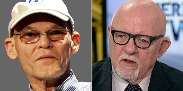 Veteran political strategists James Carville, a Democrat, and Ed Rollins, a Republican.