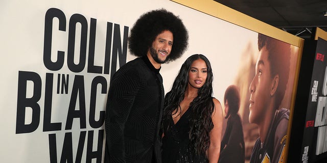 Colin Kaepernick and Nessa Diab Join Netflix Exclusive Series "black and white choline" Premieres October 28, 2021 at the Los Angeles County Museum of Art in Los Angeles, California.