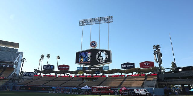 General view of the atmosphere during Ping Pong 4 Purpose at Dodger Stadium presented by Skechers and UCLA Health on August 8, 2022 in Los Angeles, California.