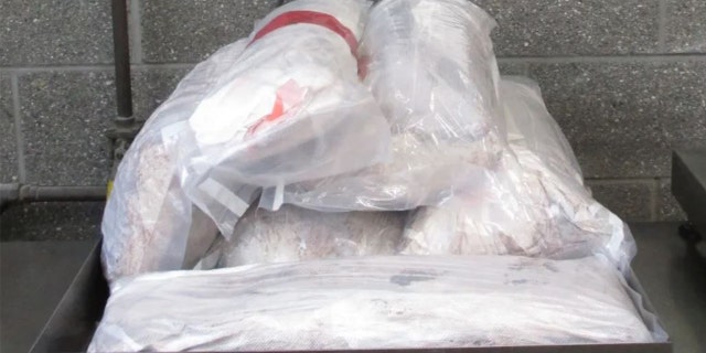 Drugs seized at the San Ysidro Port of Entry at the U.S.-Mexico border in California.