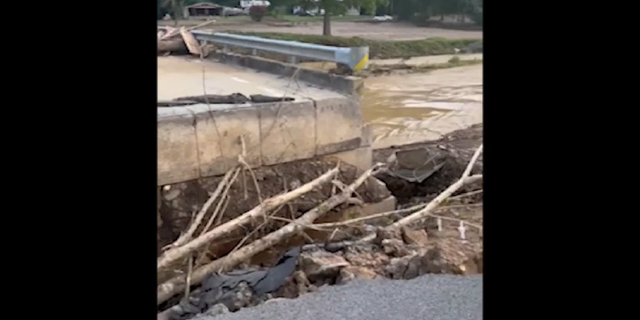 A dozen bridges in the area of Hazard, Ky., have been damaged, FOX Weather reports.