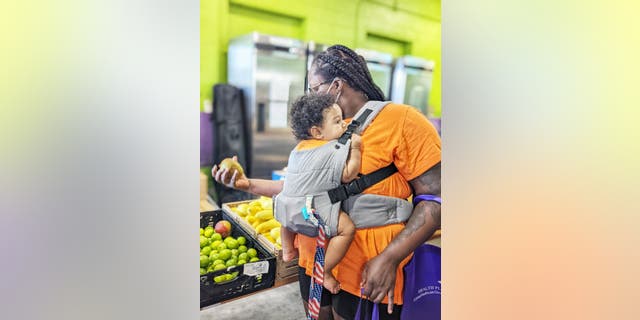 Food bank clients at Food Bank of Northern Nevada