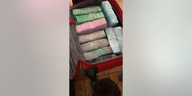 Heroin/fentanyl packages seized by DEA agents.