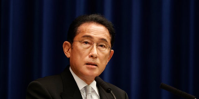 Japanese Prime Minister Fumio Kishida speaks during a press conference at the prime minister's official residence in Tokyo on Aug. 10, 2022. (Rodrigo Reyes Marin/Pool Photo via AP, File)