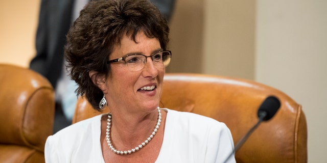 Rep. Jackie Walorski, R-Ind., participates in the House Ways and Means Committee Trade Subcommittee hearing on "The Effects of Tariffs on U.S. Agriculture and Rural Communities" on July 18, 2018.