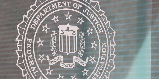 The FBI logo outside the Atlanta field office on February 1, 2019 in Atlanta
