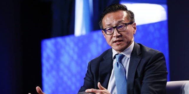 Joe Tsai, co-founder and executive vice chairman of Alibaba Group Holding Ltd., speaks during the Milken Institute Global Conference in Beverly Hills, California, US, on Monday, April 29, 2019.