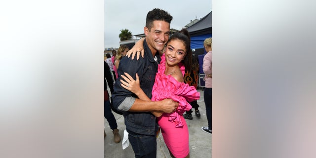 Wells Adams proposed to Sarah Hyland in 2019 after dating for two years. The couple was pictured at the FOX Teen Choice Awards in 2019.