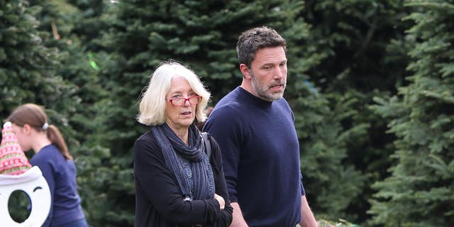 Christopher Anne Boldt pictured here with her elder son, Ben Affleck, did attend his wedding in Georgia.