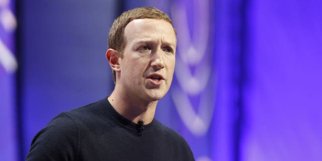 Mark Zuckerberg, CEO and founder of Facebook Inc., speaks during the Silicon Slopes Tech Summit in Salt Lake City Jan. 31, 2020. 