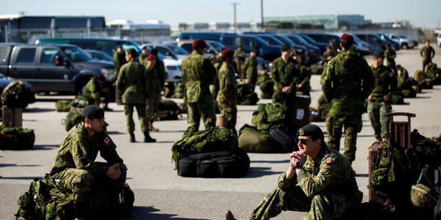 Members of the Canadian Armed Forces.