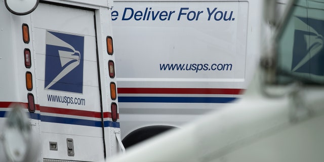 USPS mail trucks