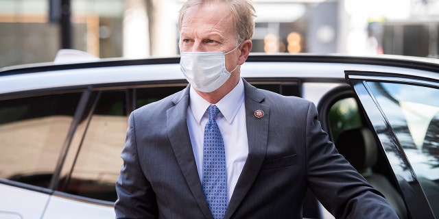 Rep. Kevin Hern, R-Okla., arrives for the House Republican leadership elections at the Hyatt Regency on Capitol Hill on Tuesday, November 17, 2020. 