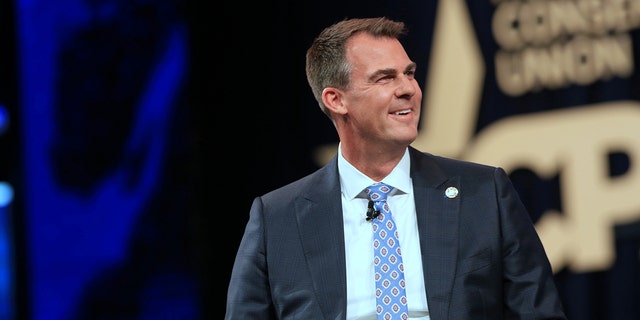 Oklahoma Gov. Kevin Stitt speaks during the Conservative Political Action Conference (CPAC) in Dallas on July 10, 2021.
