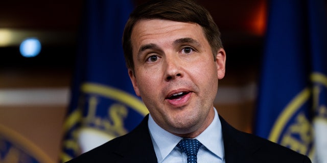 Rep. Chris Pappas participates in a news conference at the Capitol on June 15, 2022.