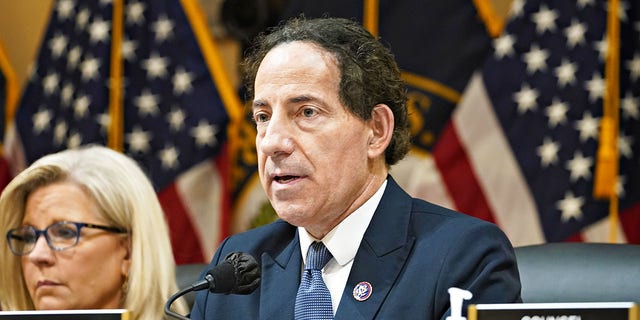 Representative Jamie Raskin, a Democrat from Maryland, speaks during a hearing of the Select Committee to Investigate the January 6th Attack on the US Capitol in Washington, D.C., US, on Tuesday, July 12, 2022.  Photographer: Al Drago/Bloomberg via Getty Images