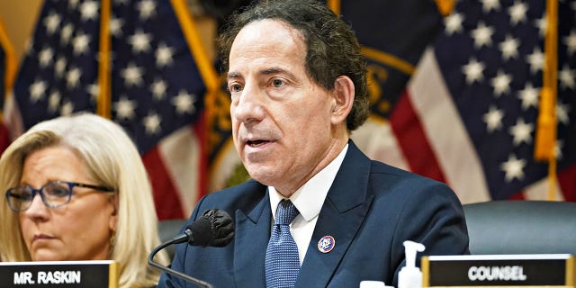 Rep. Jamie Raskin, D-Md., speaks during a hearing of the Select Committee to Investigate the January 6th Attack on the US Capitol in Washington, D.C., US, on Tuesday, July 12, 2022.