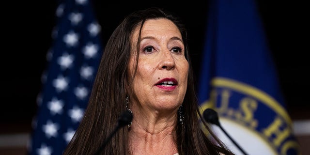 Rep. Teresa Leger Fernandez, D-N.M., speaks during a news conference in the U.S. Capitol on Thursday, July 28, 2022.
