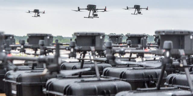 The presentation of 30 DJI Matrice 300 RTK drones purchased for the Armed Forces of Ukraine under the Army of Drones Project is underway in Ukraine.