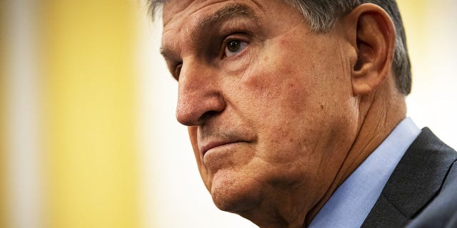 Senator Joe Manchin, a Democrat from West Virginia, during a Senate Rules and Administration Committee hearing in Washington, D.C., US, on Wednesday, Aug. 3, 2022.