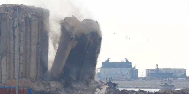On August 4, 2022, in Beirut, Lebanon, part of a grain silo in the port of Beirut collapsed. A further collapse of the structure occurred after part of a grain silo in the port of Beirut collapsed on Sunday.