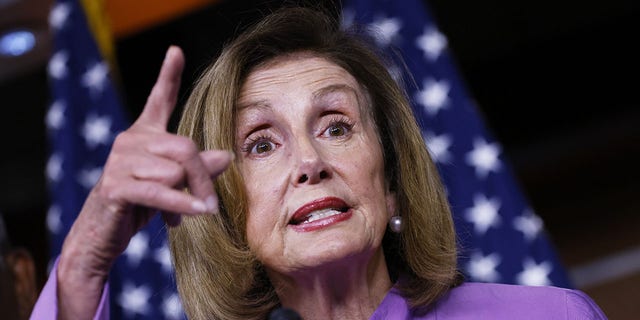 US House Speaker Nancy Pelosi, a Democrat from California, speaks during a news conference at the US Capitol
