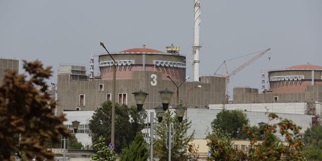 Photo taken on Aug. 22, 2022 shows the Zaporizhzhia nuclear power plant. 