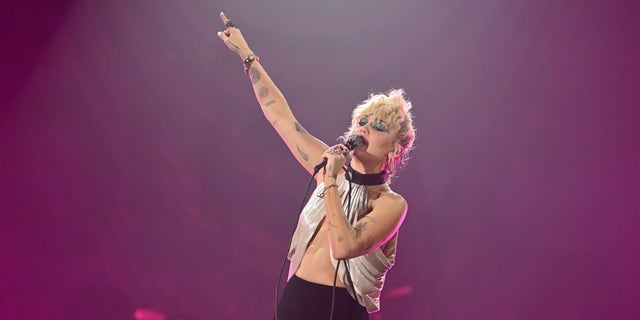 Miley Cyrus performs onstage during the 2021 Music Midtown festival at Piedmont Park on September 19, 2021 in Atlanta, Georgia.
