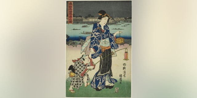 Evening Amusements at Ryogoku in the Eastern Capital (Toto Ryogoku yoasobi no zu), 1859; artist, Toyohara Kunichika.