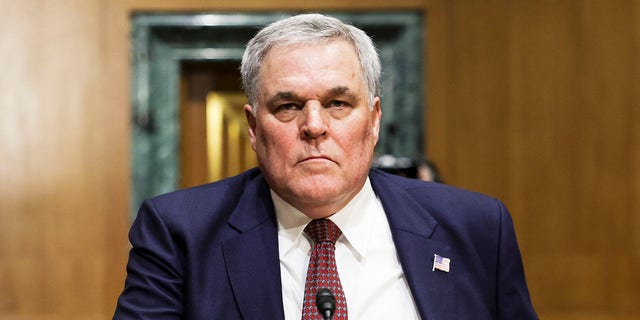 Charles Rettig, Commissioner of the Internal Revenue Service, testifies before the Senate Finance Committee on Capitol Hill in Washington on April 7, 2022.