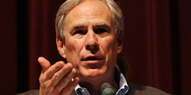 Texas Gov. Greg Abbott speaks during a press conference to give an update after the mass school shooting on May 27, 2022, in Uvalde, Texas.