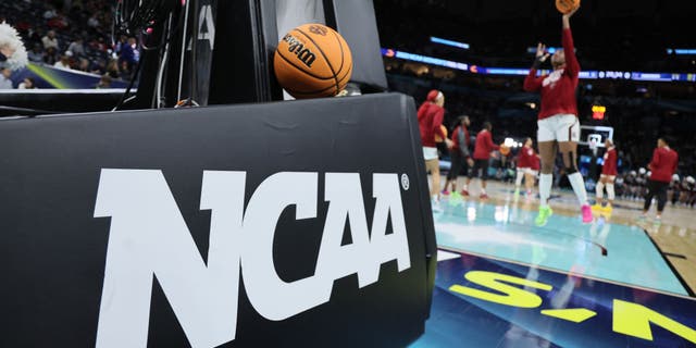 The game ball before the South Carolina Gamecocks against the Connecticut Huskies in the championship game of the 2022 NCAA Women's Basketball Tournament. Next year's tournament will take place in Washington and South Carolina.