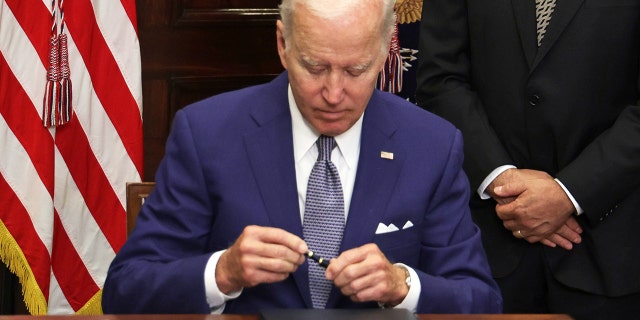 President Joe Biden after he signed an executive order on access to reproductive health care services at the White House in Washington, DC on July 8, 2022.