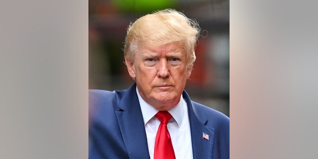 Former U.S. President Donald Trump leaves Trump Tower to meet with New York Attorney General Letitia James for a civil investigation on August 10, 2022, in New York City.