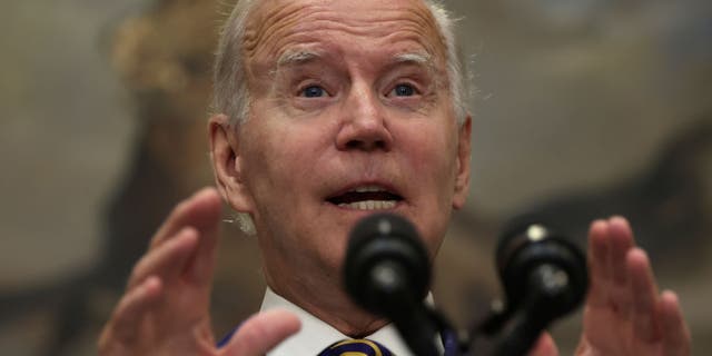 President Biden speaks on student loan debt in the Roosevelt Room of the White House Aug. 24, 2022, in Washington, D.C.