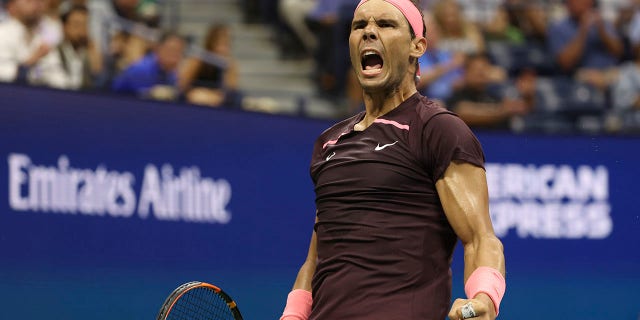 Rafael Nadal of Spain during day 2 of the US Open 2022, 4th Grand Slam event of the season at the USTA Billie Jean King National Tennis Center on August 30, 2022 in Queens, New York City.