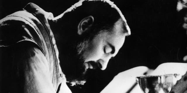 Capuchin friar Padre Pio is seen around 1950