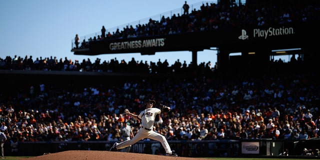 Tim Lincecum, #55 of the San Francisco Giants, pitches against the Milwaukee Brewers at AT&T Park on August 31, 2014 in San Francisco.  