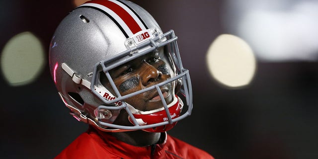 Quarterback Cardale Jones of the Ohio State Buckeyes warms up before a game against the Rutgers Scarlet Knights at High Point Solutions Stadium on Oct. 24, 2015, in Piscataway, New Jersey.
