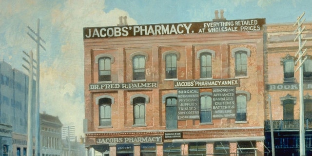 The first business to sell Coca-Cola was at the soda fountain in Jacob's Pharmacy, 1886, in Atlanta, Georgia.