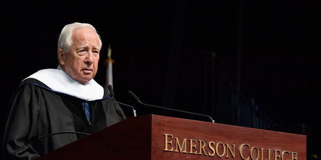 David McCullough received an Honorary Doctor of Humane Letters Degree at the Emerson College 2017 137th Undergraduate Commencement Exercises at Agganis Arena at Boston University on May 14, 2017, in Boston, Massachusetts. 